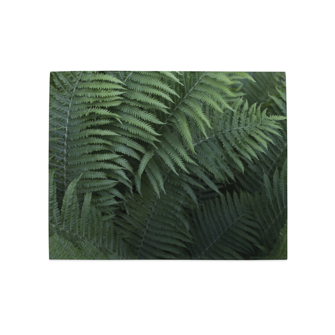 Ferns Dark Green Placemats, Table Mats 18 X 14 Set of 4, Elegant