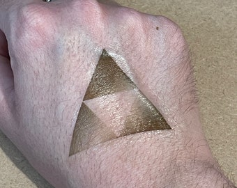 Tatuaje de la trifuerza de The legend of Zelda (pack de tres)
