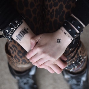Prompto Argentum codeprint temporary tattoo (x3 of each tattoo)