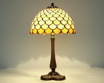 Tiffany lamp. Small lamp. Stained glass lamp. Bedside lamp. Small table lamp Tiffany style lamp Stained glass lamp shade Lamp for nightstand