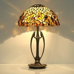 Lamp Bedside Lamp Table Lamp Stained Glass Tiffany Lamp Etsy