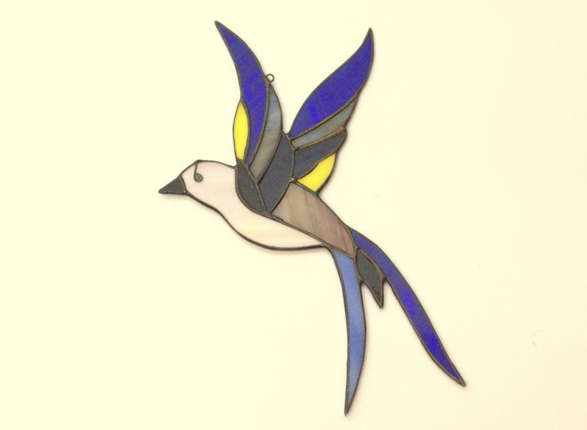 Stained Glass Bird Tiffany Glass Bird. Stained Glass Etsy