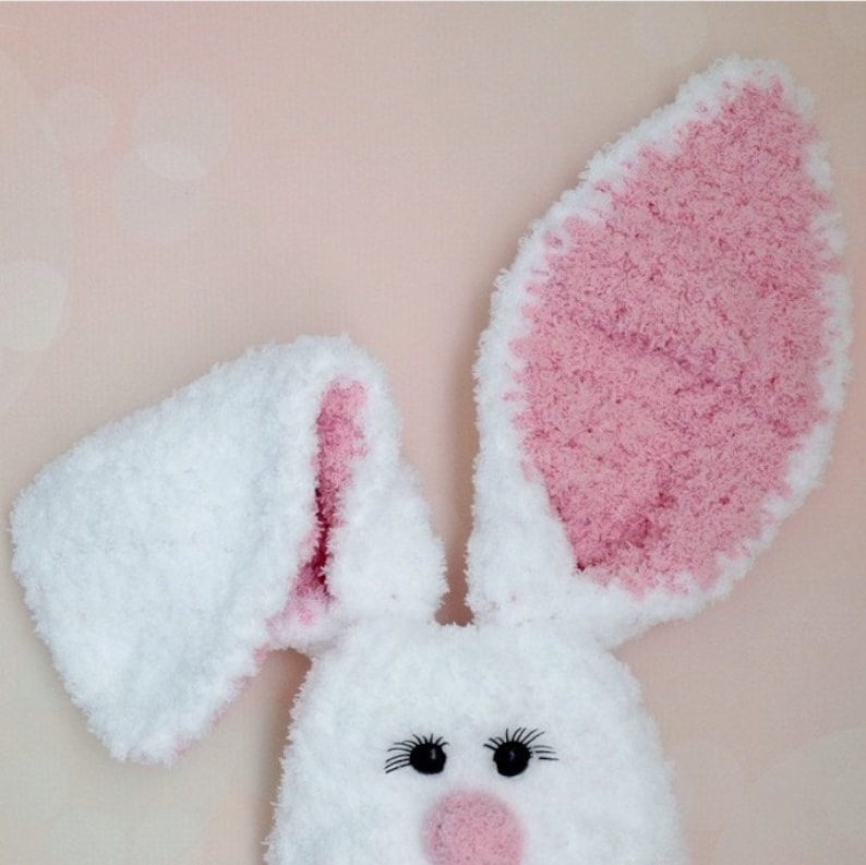 Easter PDF crochet pattern EASTER hat with floppy ears,easter bunny image 5
