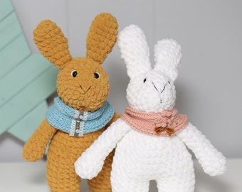 Easter Josie and Josiefine bunny  crochet pattern PDF