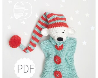 PDF crochet pattern Sleepy MIsha Security Blanket
