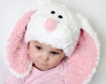 PDF crochet pattern EASTER  hat with floppy ears,easter bunny