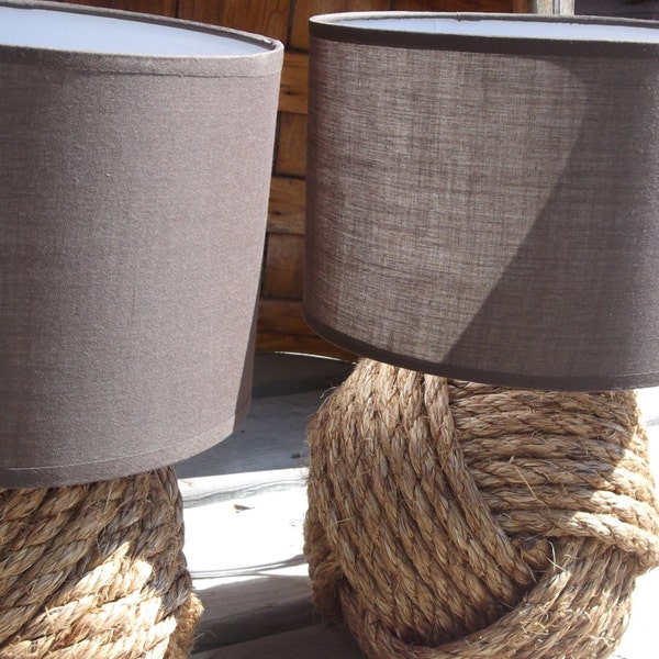 Custom order for Alia - Nautical Decor - Two knotty lamp bases