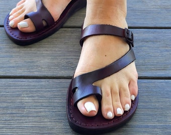 Genuine Leather Flip Flops Women Sandals, Greek Roman Ancient Summer Beach Sandals, Gift For her, Ladies Handmade Comfort Sandals, ASTRATE