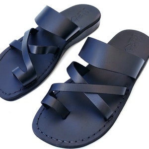 PROMOÇÃO! Novas Sandálias Artesanais de Couro Masculina e Feminina Rasteirinhas Chinelos Sandálias Bíblicas de Jesus Calçados Coloridos