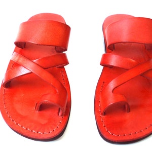 PROMOÇÃO! Novas Sandálias Artesanais de Couro Masculina e Feminina Rasteirinhas Chinelos Sandálias Bíblicas de Jesus Calçados Coloridos
