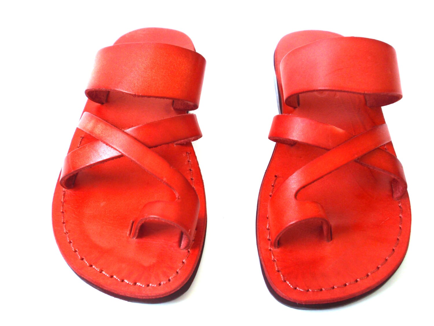 Spartan Leather Sandals For & Men, Arad Women's Red Custom Etsy - Sandalimshop