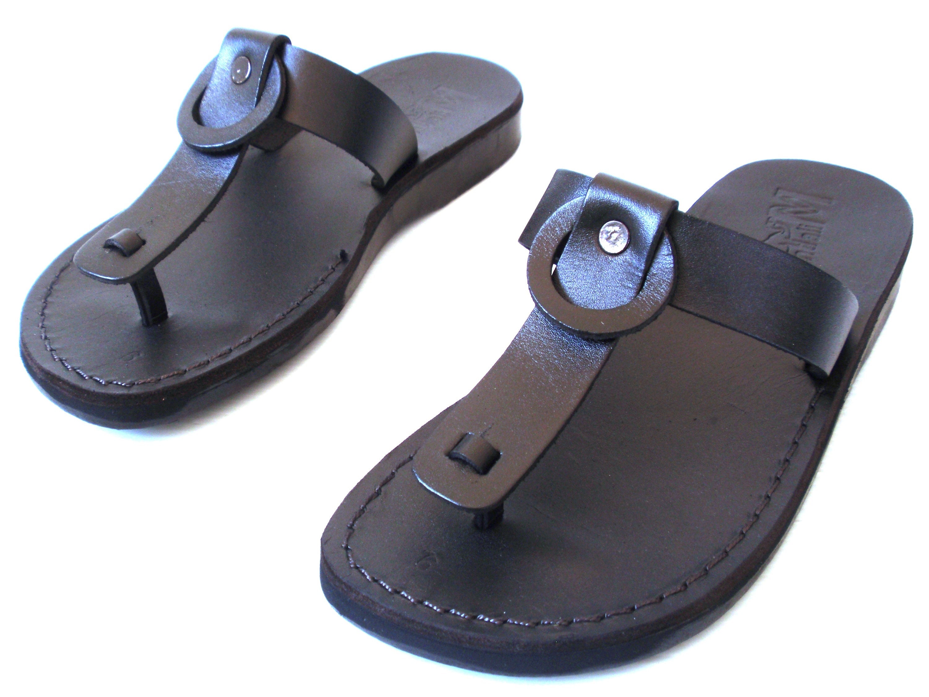Leather Summer Sandals For & Wo, Nataly Men's Black Custom Etsy - Sandalimshop