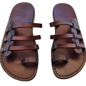 Genuine Leather Flip Flops Women Sandals Greek Roman Ancient Summer