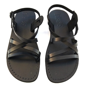 AUSVERKAUF! Neue Handgefertigte Leder Sandalen Männer Frauen Riemen Flip Flops Flats Slides Hausschuhe Jesus Biblisch Farbig Schuhe Designer