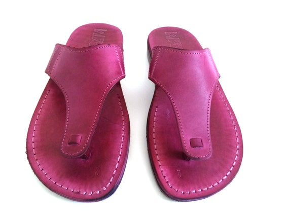pink jesus sandals