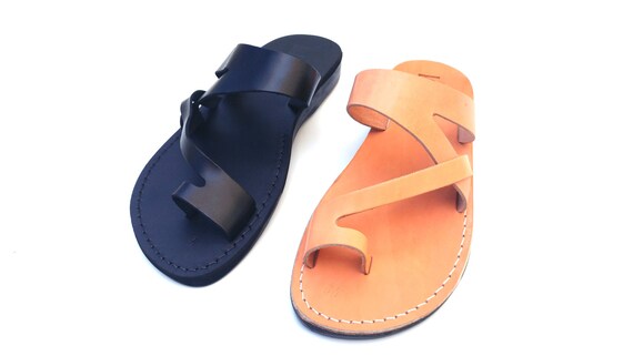 Greek style Leather Sandals, Women and Men Flip Flops Sandals, Roman Spartan Grecian Ancient Summer Classic Jesus Sandals, JERICHO Greek style Leather Sandals, Women and Men Flip Flops Sandals, Roman Spartan Grecian Ancient Summer Classic Jesus Sandals, JERICHO