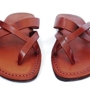 SALE New Leather Sandals X Straps Men's Shoes Thongs - Etsy