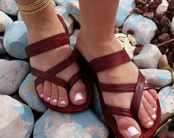 VENTA! Nuevas sandalias de cuero con tirantes. Zapatos para Mujeres y Hombres Chancletas Cintas Pisos Calzado de Diseñador Bíblico de Jesús