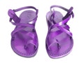 Violet Leather Strappy Sandals for Women, TEL AVIV product logo