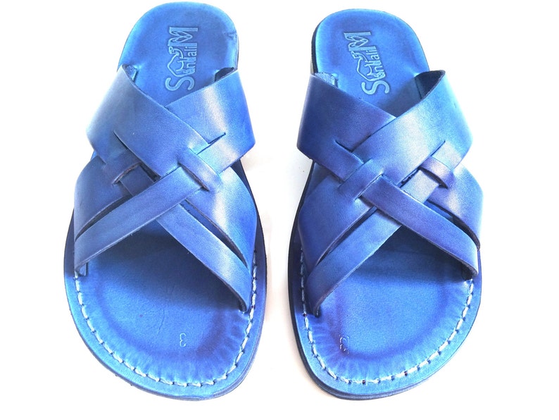 SALE New Leather Sandals MICHAEL Women's Men's Shoes | Etsy