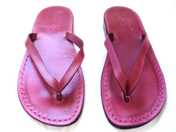 Items similar to SALE ! New Leather Sandals ARIEL Women's Shoes Thongs ...