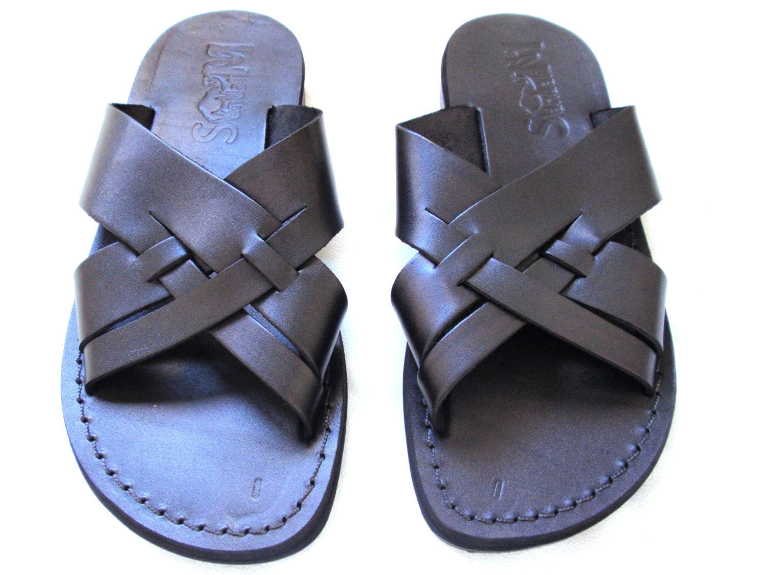 SALE New Leather Sandals MICHAEL Women's Men's Shoes | Etsy