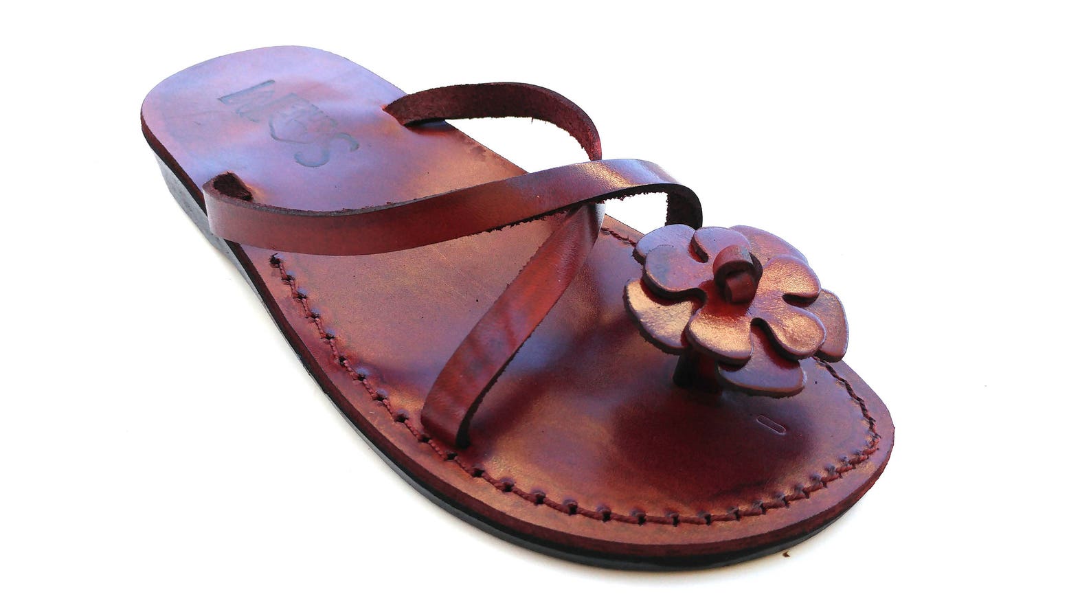brown leather sandals size 7
