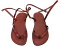 Brown Leather Lace Up Sandals for Women, Summer Beach Wedding Sandals, CLARA product logo