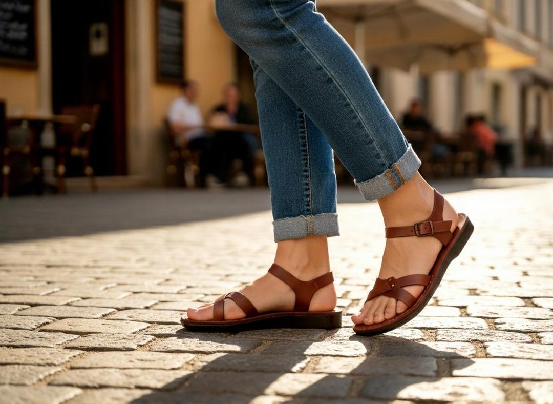 brown leather dress sandals Boho Flats Strappy for Women, Ladies' Hippie Festival Comfort Footwear, ARIELA Color:Lime Navy and Light Blue vintage brautkleid ivory spitze hochzeitskleid Easy spirit quality craftsmanship described above.