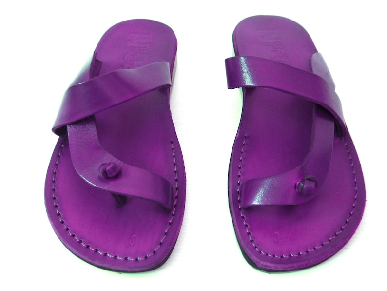Classic Flats Thong Spartan Slide Sandals ODELYA Violet Summer Beach Women/'s Flip Flops Sandals Grecian Summer Roman Greek Style Sandals