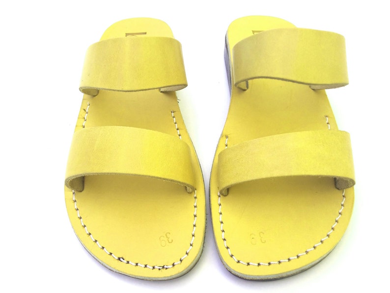 Brown Greek style Sandals Handmade Leather Summer Spartan | Etsy