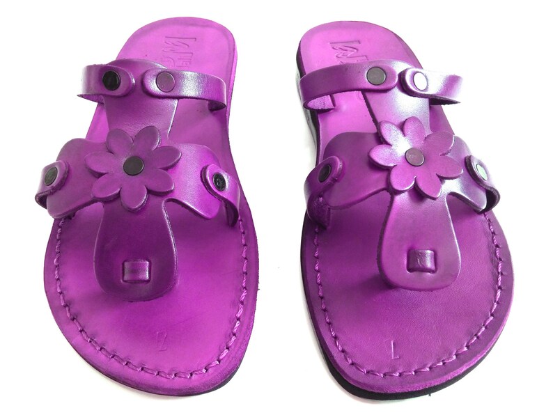 Violet Summer Beach Women's Flip Flops Sandals Classic | Etsy