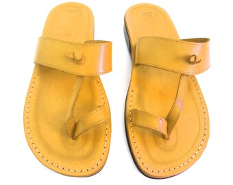 yellow jesus sandals