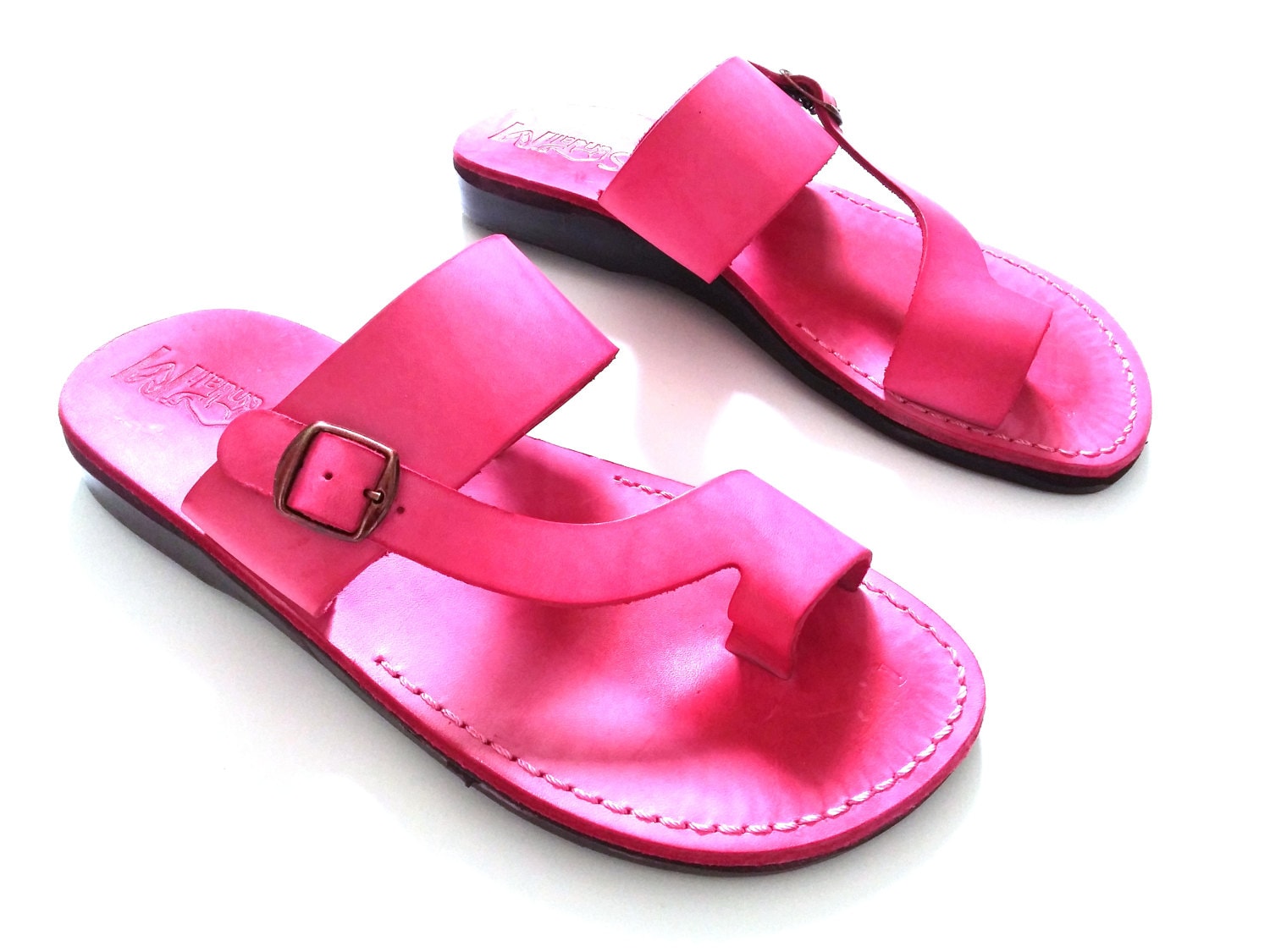 Handmade Leather Sandals For Asher Women's Pink Custom Etsy - Sandalimshop