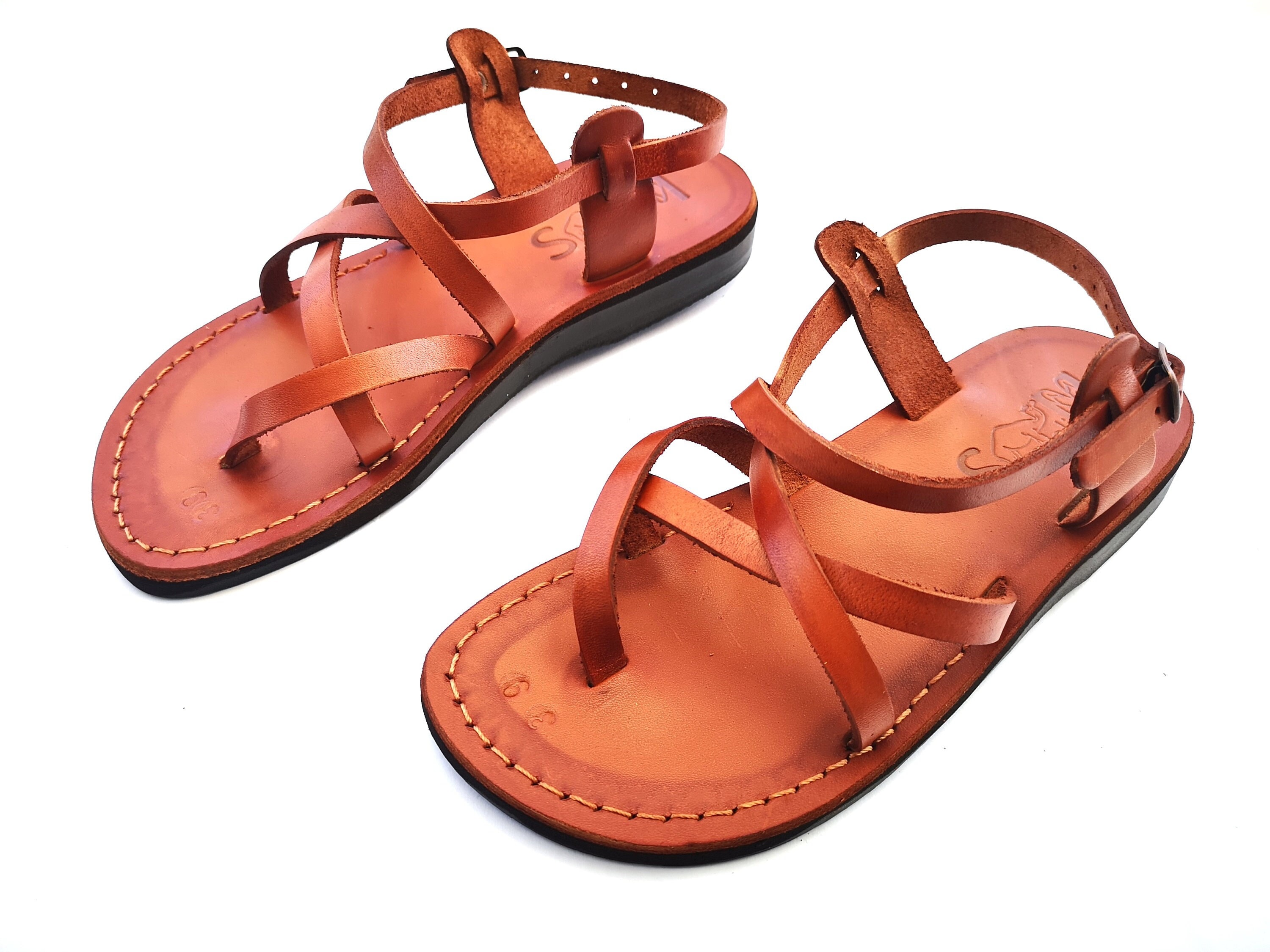 Red Gladiator Sandals