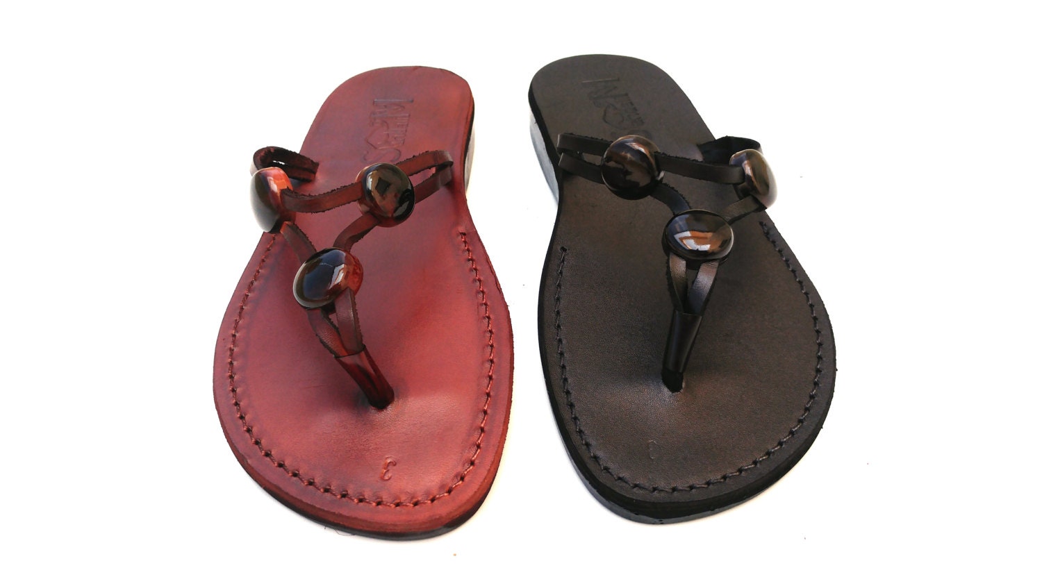 trendy leather sandals
