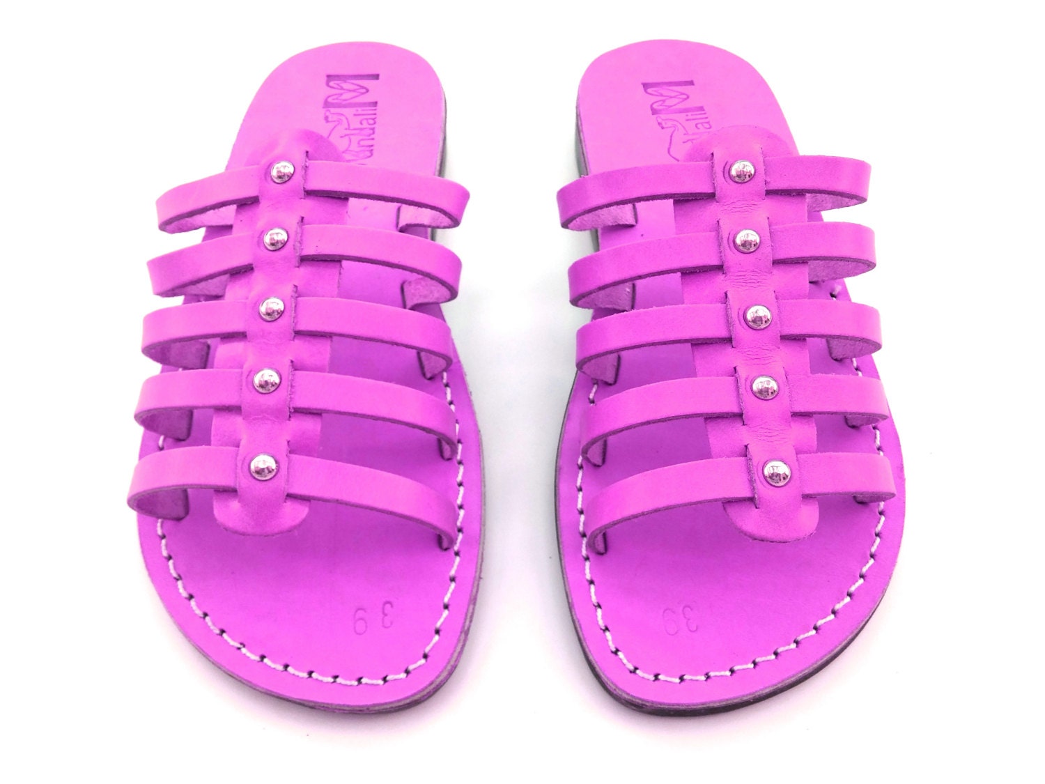 Ladies fuschia sandals sales