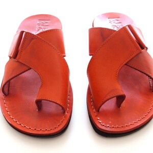 Brown Greek style Sandals Handmade Leather Spartan Sandals | Etsy
