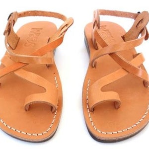 Ladies Pink Leather Summer Sandals, TEL AVIV image 4