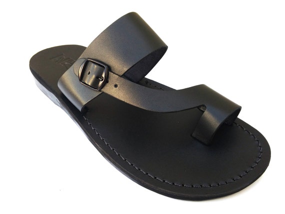 New Men Leather Sandals, Black Jesus Sandal, Slip on Sandals, Classic Greek Style, Spartan Sandals, Leather Thong, Grecian Roman, ASHER New Men Leather Sandals, Black Jesus Sandal, Slip on Sandals, Classic Greek Style, Spartan Sandals, Leather Thong, Grecian Roman, ASHER