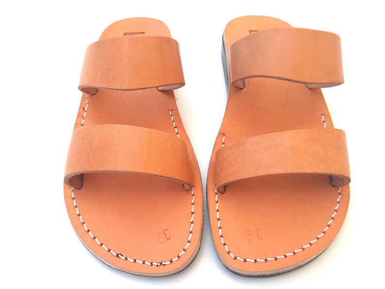 Flip Flops Jesus Sandals Mens Leather Sandals Classic Etsy