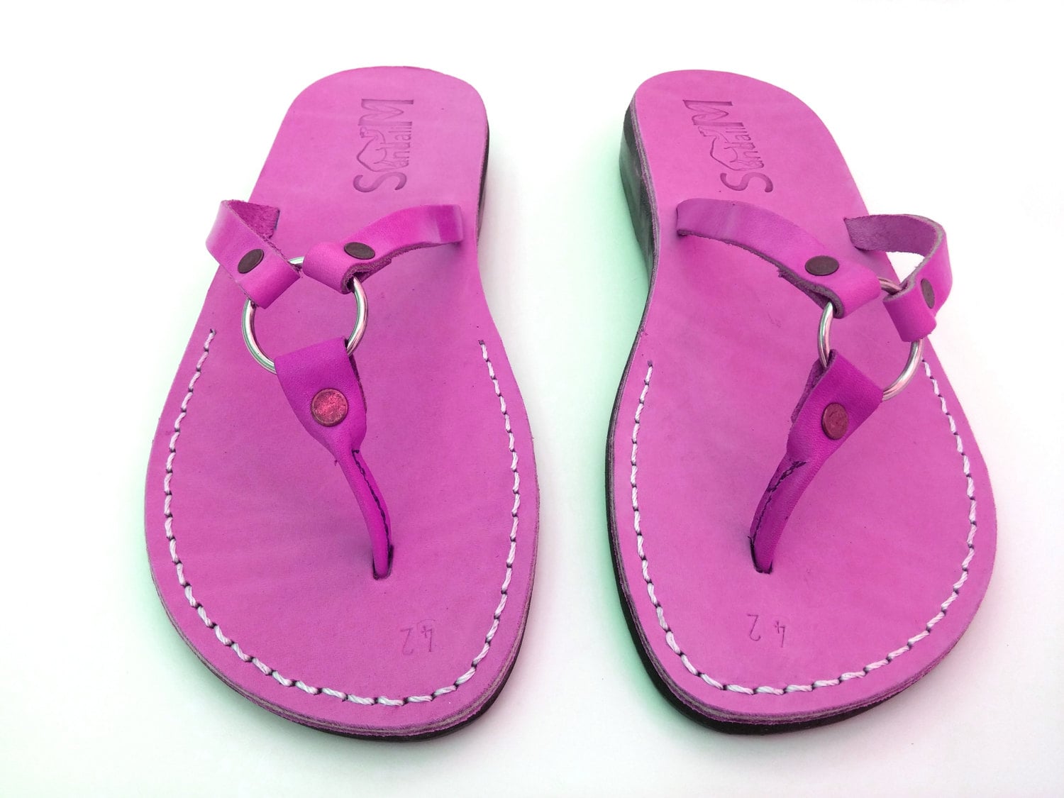 Summer Leather Sandals For Saturn Women's Pink Custom Etsy - Sandalimshop