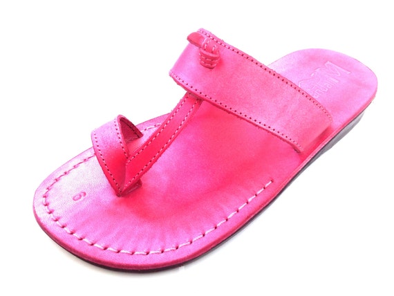 サンダル・ミュール ANCIENT GREEK SANDALS Skin pink leather Iris thong slippers Ancient Greek Sandals Skin Pink Leather Iris Thong Slippers