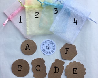 Gift Wrapping Supplies Pastel Dot Rounded Tags 20pc Diy Wedding