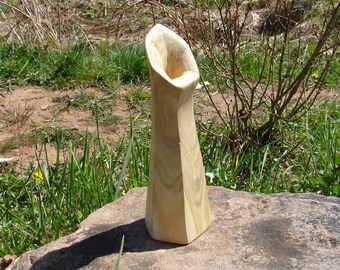 Hand-Carved Quaking Aspen Bud Vase