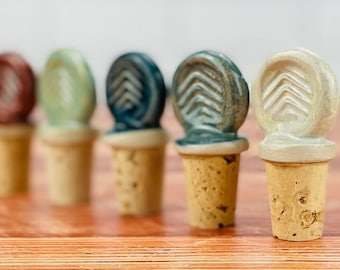 4- Ceramic Wine Stoppers (Holiday Special)