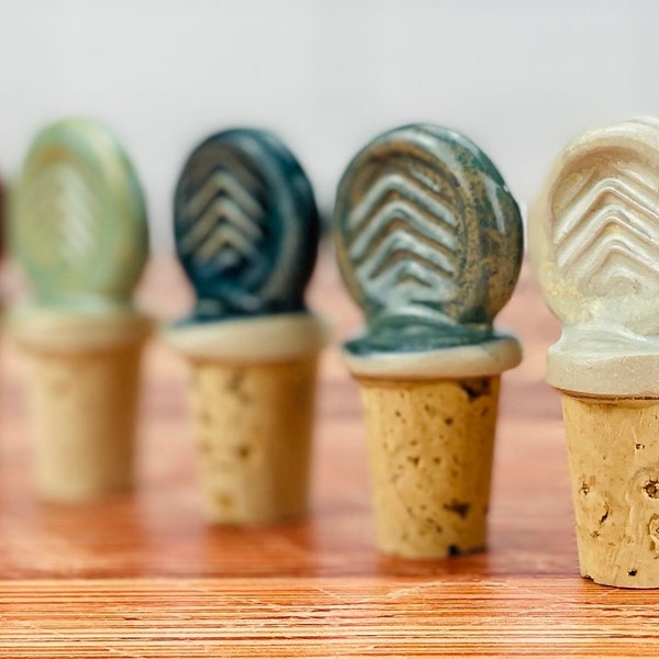 4- Ceramic Wine Stoppers (Holiday Special)