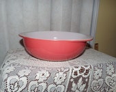Pink Flamingo Pyrex Bowl, 1950s Vintage Pink Pyrex Casserole Dish