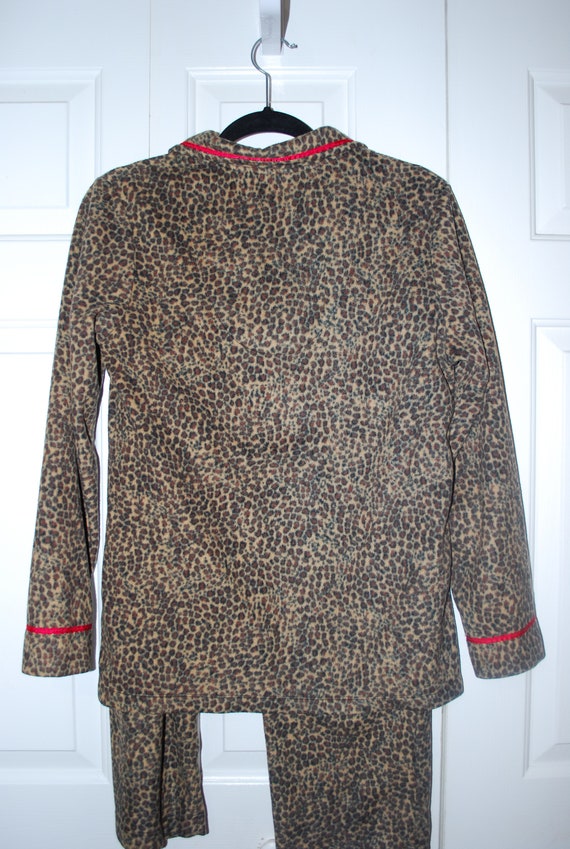 Vintage Animal Print Pajamas Anne Klein Leopard L… - image 5