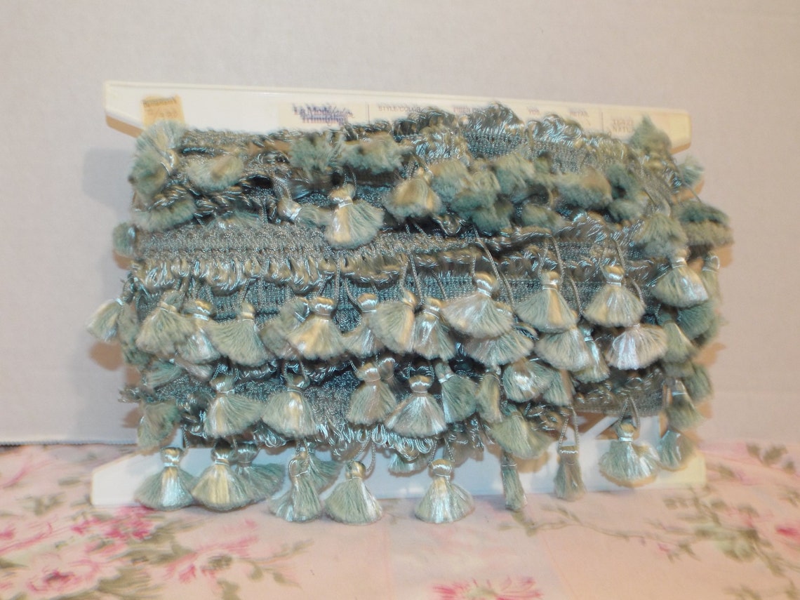 Blue Green Tassel Fringe by the Yard Fringe Etsy